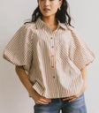 Short sleeves top in mocha