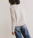 Plain color sweater in grey