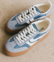 Blue platform sneakers