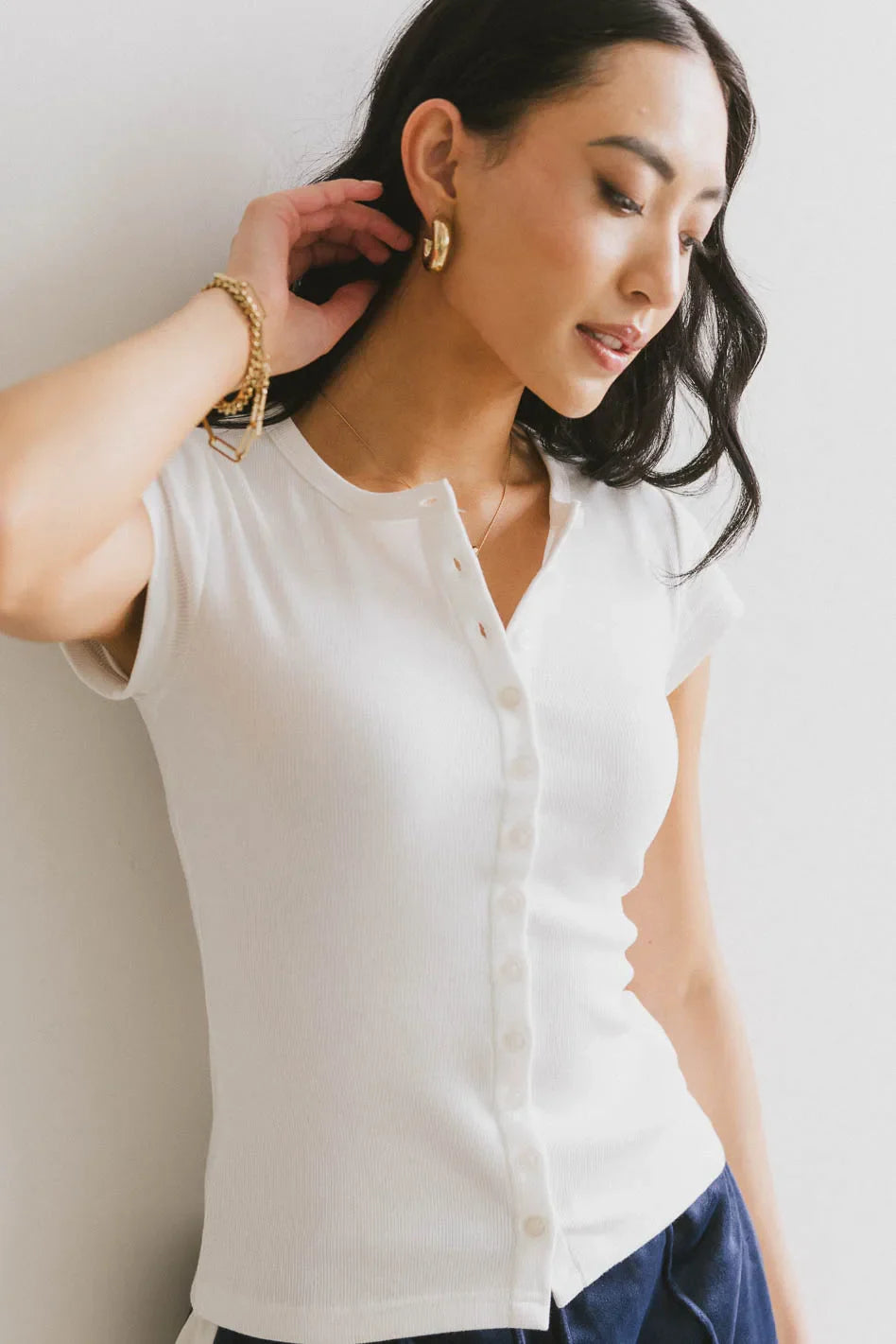 Gold earrings