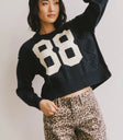 88 Round neck sweater in navy
