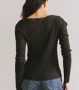 Plain color top in black