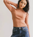 Long sleeves top in clay