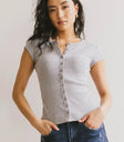 Button up top in grey