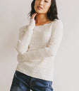 Sheer top in white color