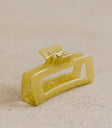 See-Through Oversized Claw Clip in Green