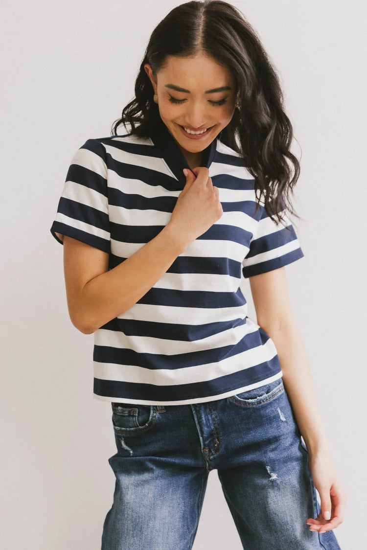 Knit op in navy