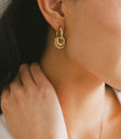 Gold earrings