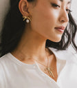 Gold earrings