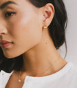 Small gold earrings