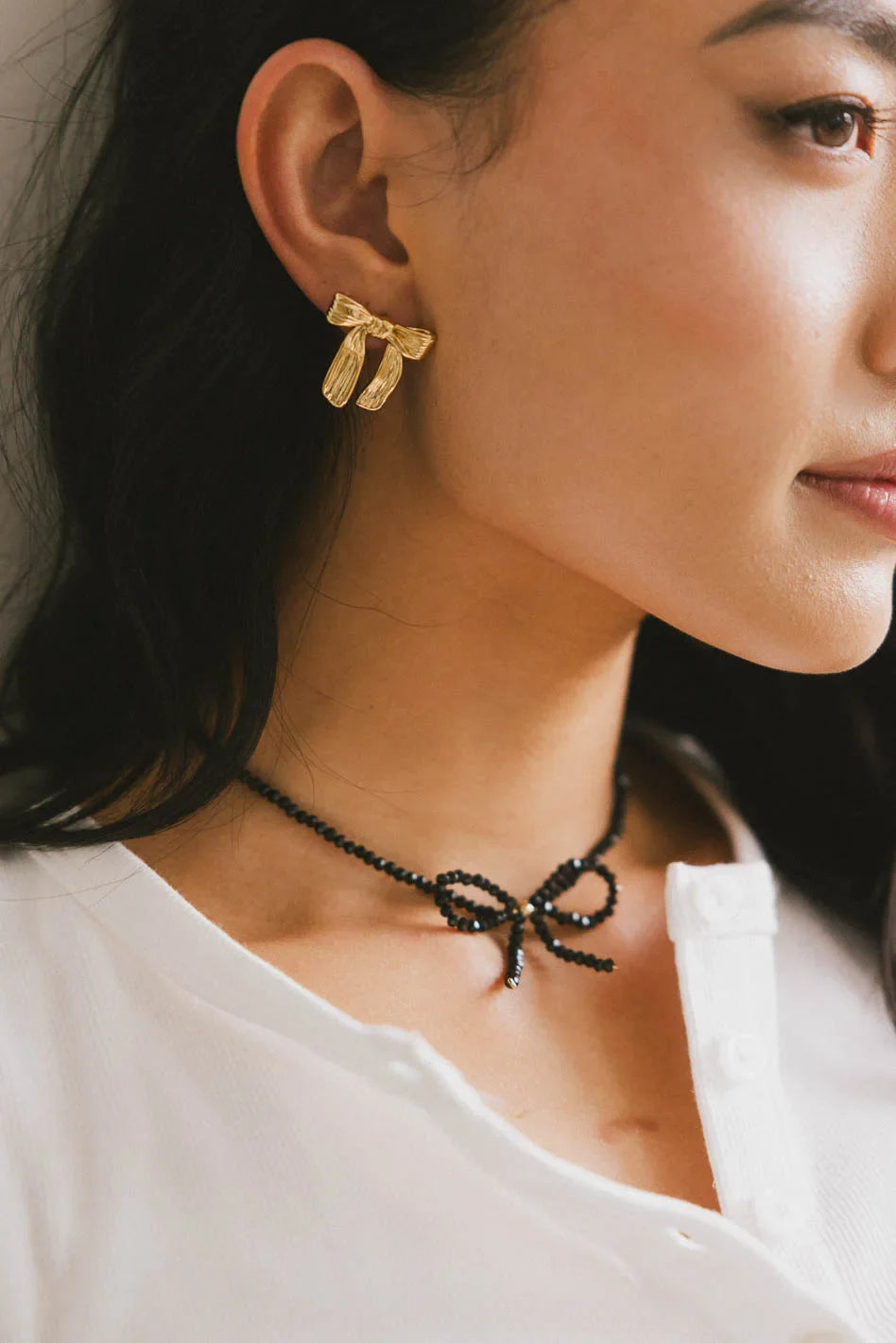 Gold earrings