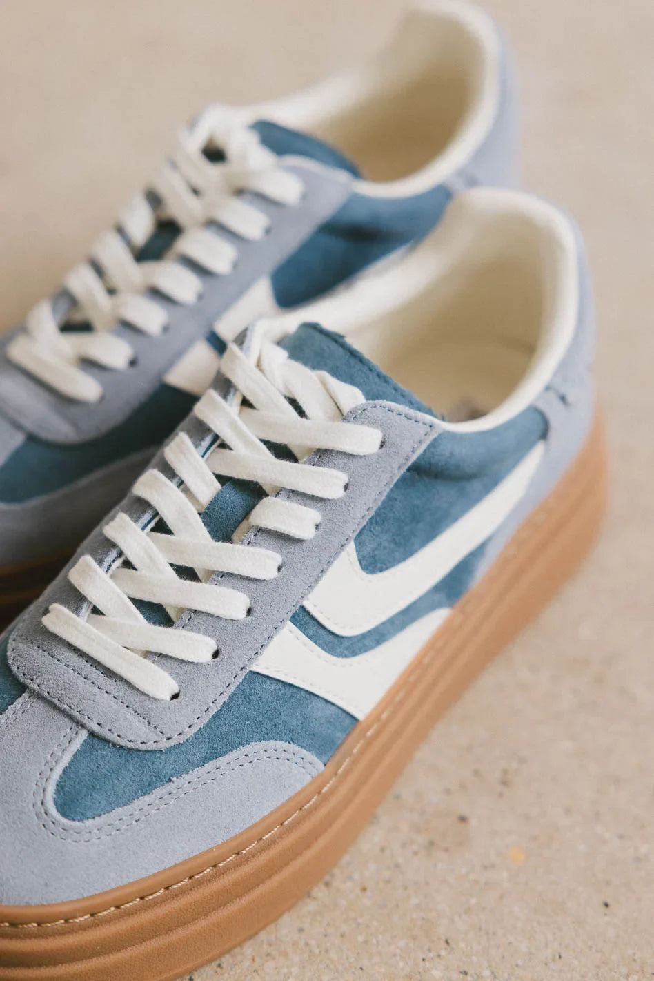 Blue sneakers