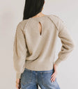 Leony Braided Sweater in Oatmeal