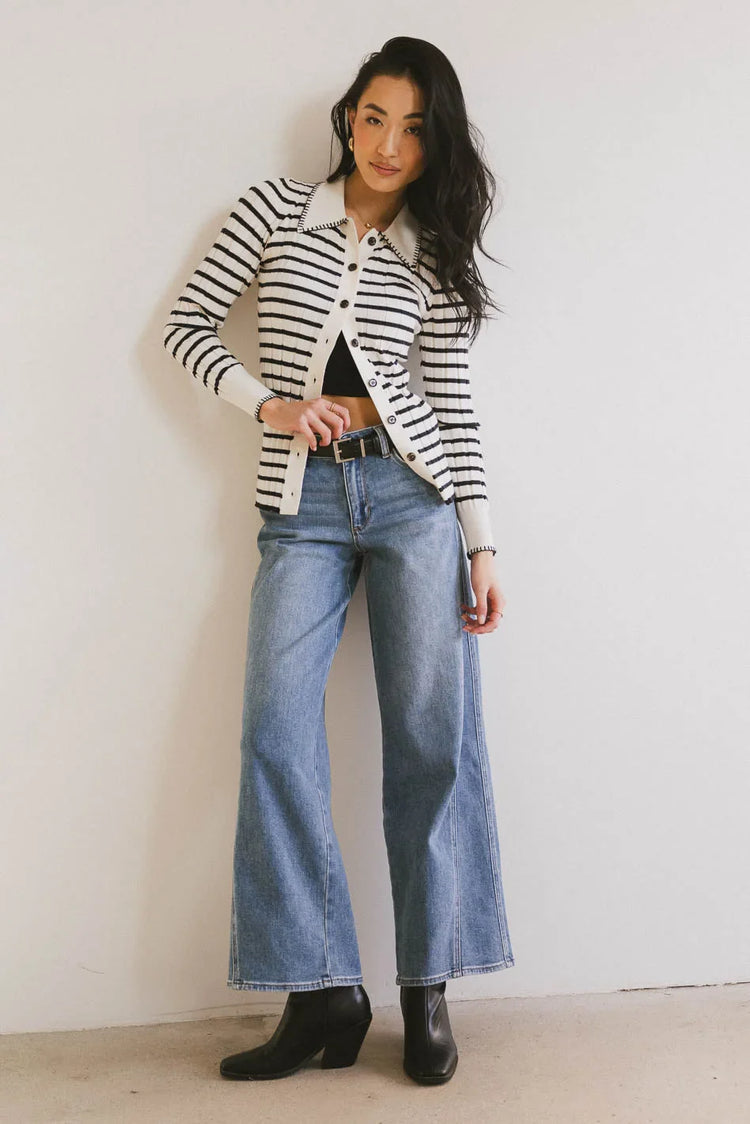 Knit top in navy