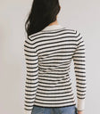 Plain color top in navy