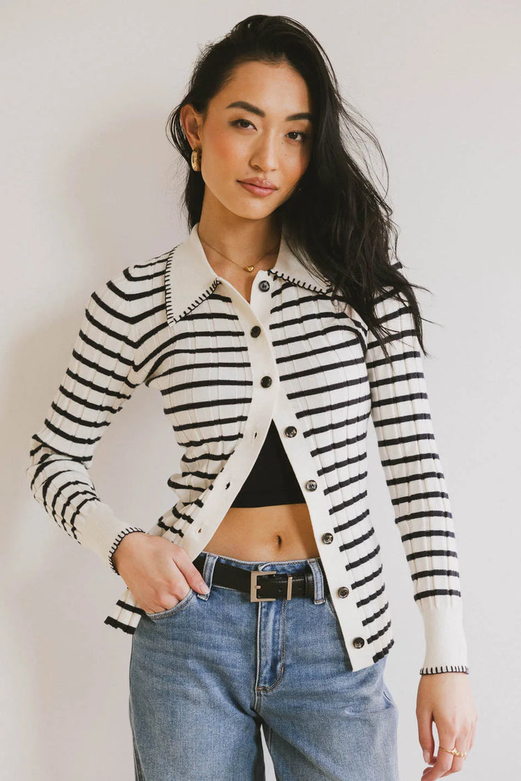 Button up top in navy