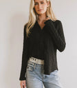 Button up top in black
