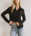 Button up top in black
