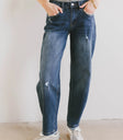 Tara Cuffed Barrel Jeans