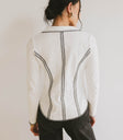 contrast detail top in white