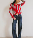 dark wash straight leg denin
