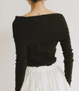 Off shoulder top in black