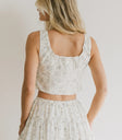 U-Neck top in white