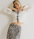 Knit top in white