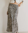 Leopard print skirt