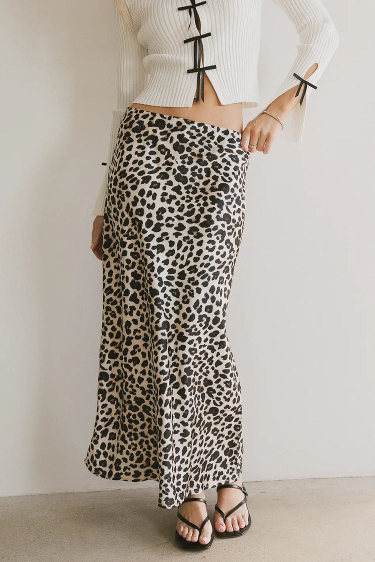 Leopard print skirt