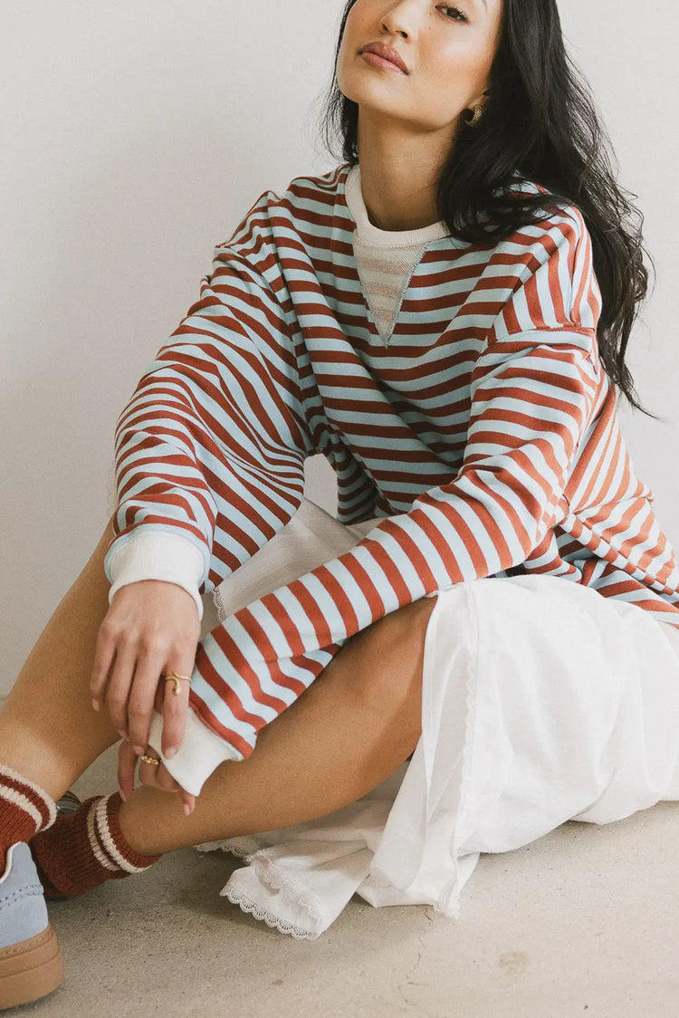 Long sleeves top in red