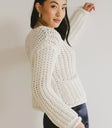 Long sleeves top in cream