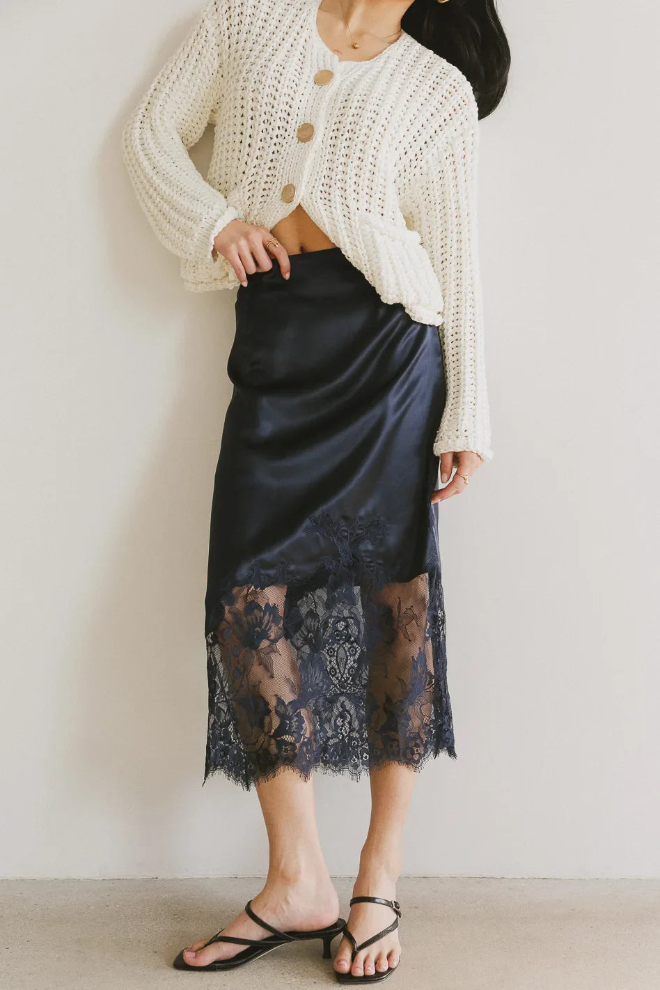 Navy skirt