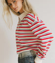 Long sleeves top in red