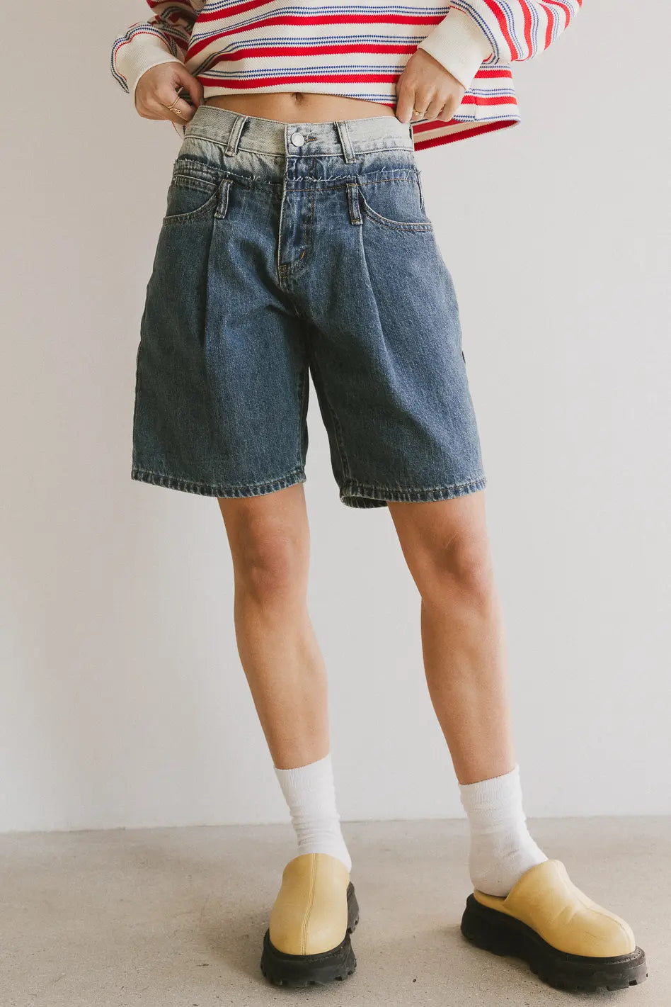 Denim shorts