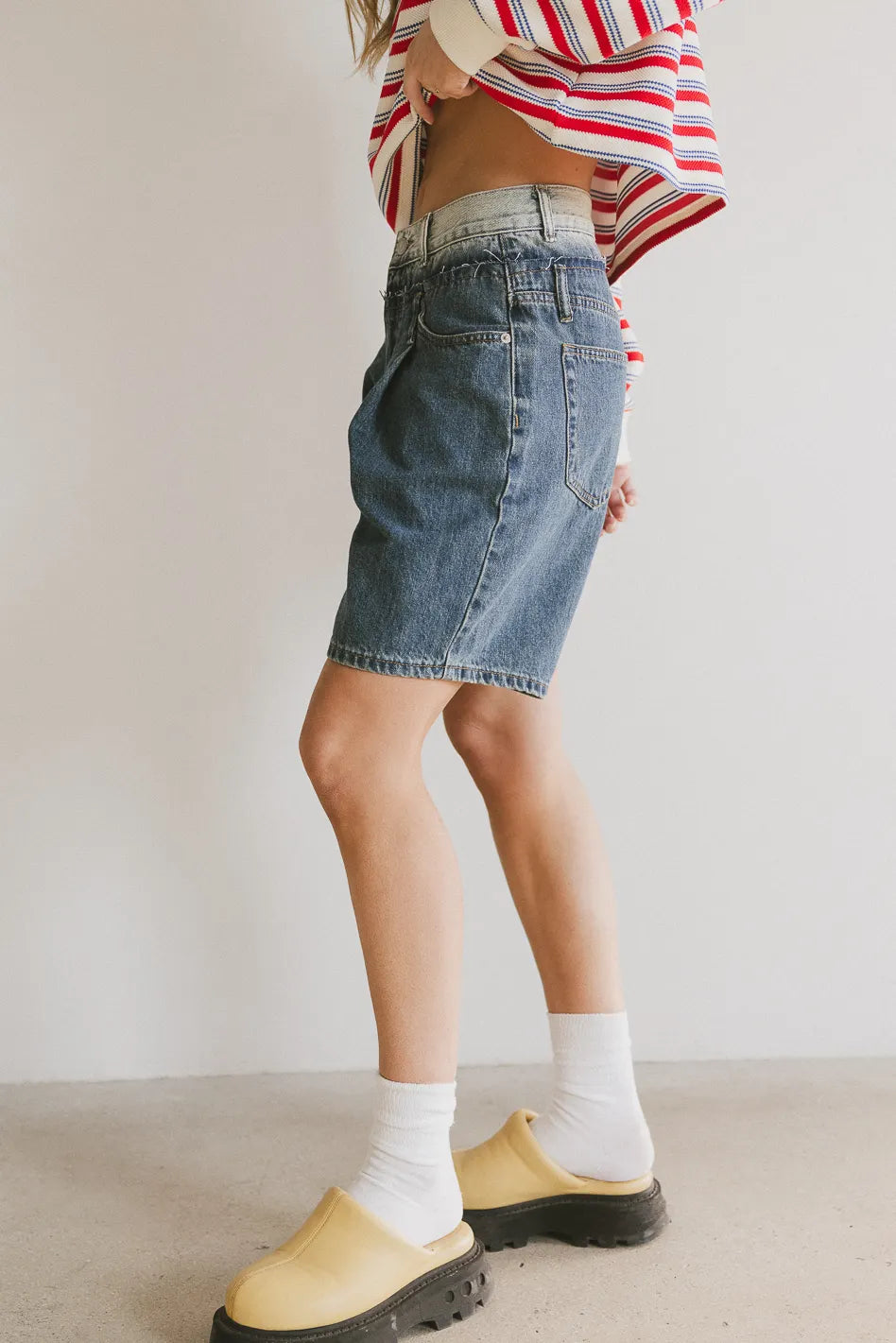 Denim shorts