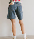 Two back pockets denim shorts