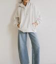 Oversized hoodie in grey