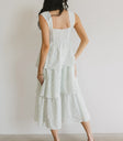Woven dress in cream