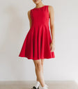 Flare skirt mini dress