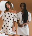 Polka dot mini dress