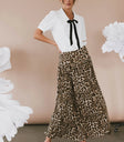 Leopard print skirt