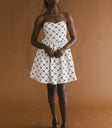 Mini dress in cream