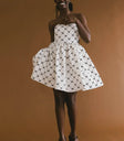 Mini dress in cream