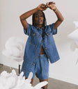 Button up denim