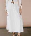 Maxi skirt in white