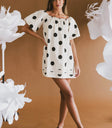 Mini dress in oatmeal