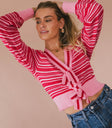 striped pink top