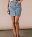 Denim mini skirt