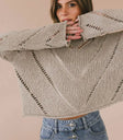 Kit top in taupe